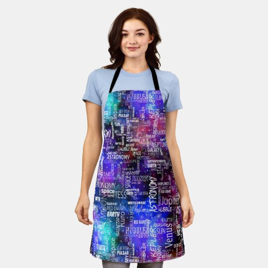 天文宇宙 エプロン (着用した状態)