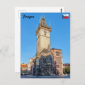 天文時計のプラハ ポストカード (正面/裏面)