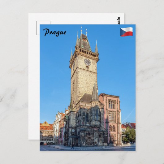 天文時計のプラハ ポストカード (正面/裏面)