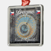 天文時計プラハ・オルログチェコ メタルオーナメント (左)