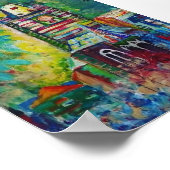 天文時計塔 – プラハプリント ポスター (角)