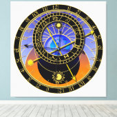 天文時計 キャンバスプリント (インサイチュ (ウッドフロア))