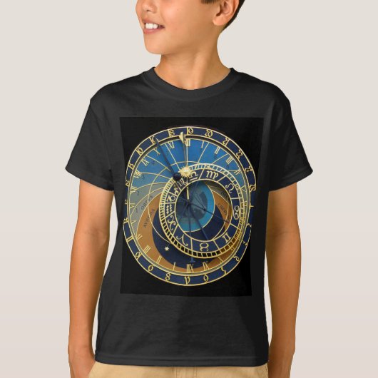 天文時計 – プラハオロジ Tシャツ (正面)