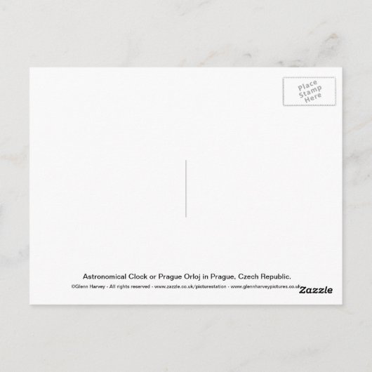 天文時計 ポストカード (裏面)