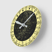 天文時計 ラウンド壁時計 (傾斜)