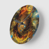 天文時間 ラウンド壁時計 (傾斜)