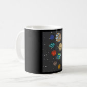 天文系惑太陽の星宇宙 コーヒーマグカップ (正面左)