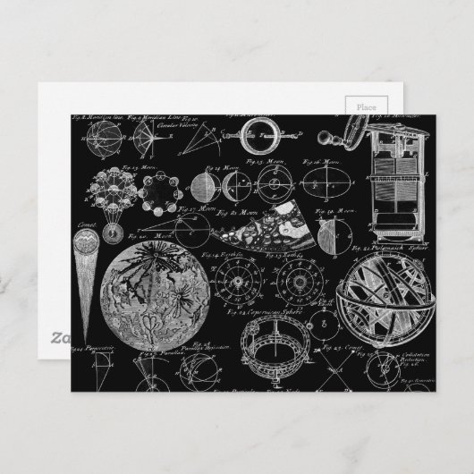 天文表 ポストカード (正面/裏面)