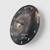 天文/渦巻き銀河系時計、ハッブル/渦巻き ラウンド壁時計 (傾斜)