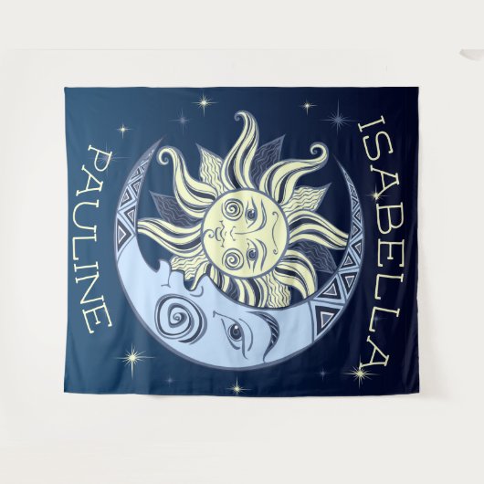 天日と月 タペストリー (正面(横))