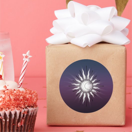 天日と月 ラウンドシール (パーティー)