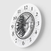 天日と月 ラージ壁時計 (傾斜)