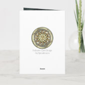 天日の挨拶とノートカード カード (裏面)