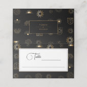 天日三日月ゴールデンブラック プレイスカード (外部開封)