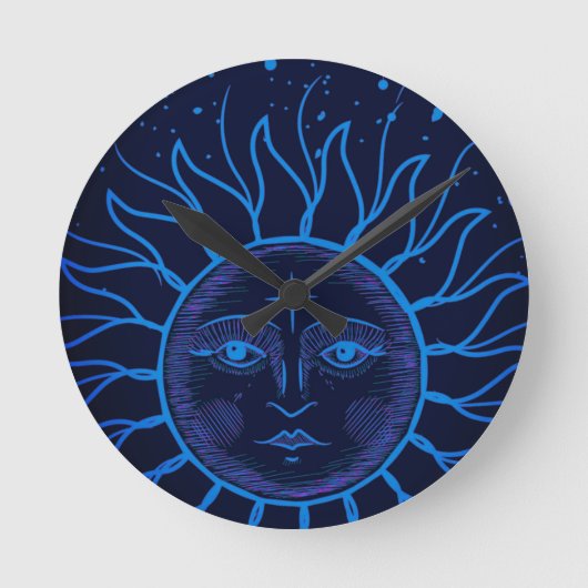 天日時計 ラウンド壁時計 (正面)