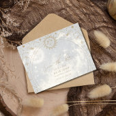 天日月の星の結婚式の日付を保存 案内ポストカード