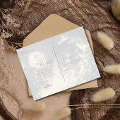 天日月の星の結婚式の日付を保存 案内ポストカード