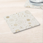 天日月の神秘的要素 スクエアペーパーコースター (アングル)