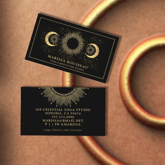 天日月ヨガインストラクター名刺 名刺