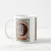 天日月ヴィンテージタロットカード コーヒーマグカップ (左)