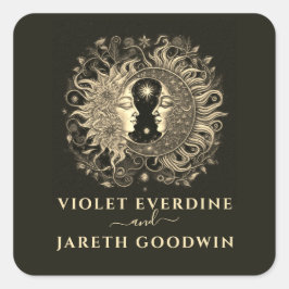 天日月結婚の スクエアシール