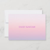 天日没ピンクサンムーンスターズ結婚ズ 出欠カード (裏面)