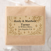 天日結婚月デザイン ラベル (インサイチュ)