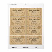 天日結婚月デザイン ラベル (フルシート)