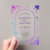 天日結婚月 アクリル招待状 (インサイチュ (ポータブル))