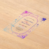 天日結婚月 アクリル招待状 (レイダウン)