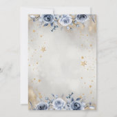 天日、ブルームーンバラ星赤ちゃんシャワー 招待状 (裏面)