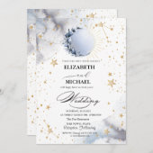 天日、ブルームーン、星文字 招待状 (正面/裏面)