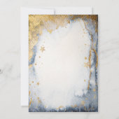 天日、月、星水色スクリプト 招待状 (裏面)