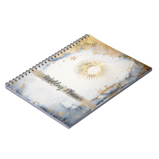 天日、月、星水色 ノートブック (左側)