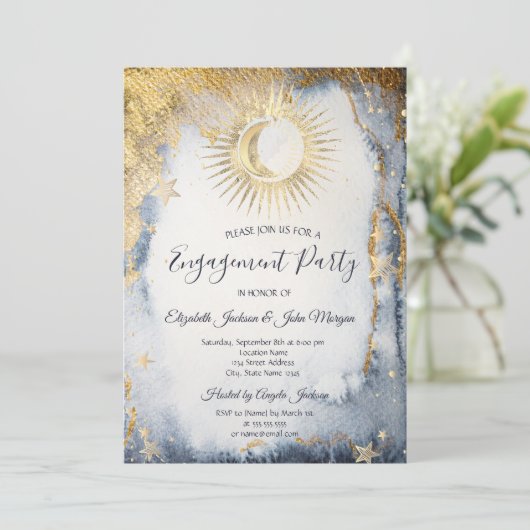 天日、月、星水色 招待状 (スタンド正面)