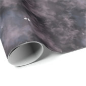 天星の星空の夜誕生日魔法の水色 ラッピングペーパー (ロールコーナー)