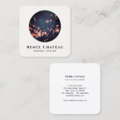 天星エネルギーヒーラーコスモス スクエア名刺 (正面/裏面)