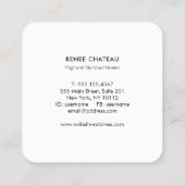 天星エネルギーヒーラーコスモス スクエア名刺 (裏面)