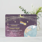 天星カスタムタイポグラフィかわいいユニークおもしろい 招待状 (スタンド正面)