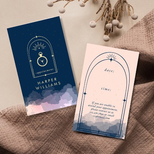 天星タロット美容師美しい 予約カード