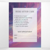 *~*天星写真ロゴQR三折パンフレット 三つ折りカード (内部中)