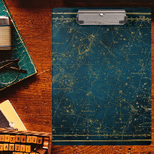 天星図コンステレーションブルー金ゴールド銀河系