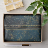 天星図コンステレーションブルー金ゴールド銀河系 薄葉紙 (ギフト)