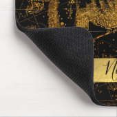 天星地図占星術のサインLEOライオン金ゴールド マウスパッド (コーナー)