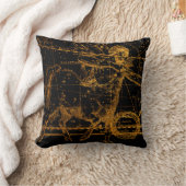 天星地図占星術の金ゴールド射手座 クッション (ブランケット)