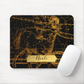 天星地図占星術の金ゴールド射手座 マウスパッド (マウス)