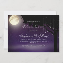 天星夜のリハ結婚ーサルディナー 招待状