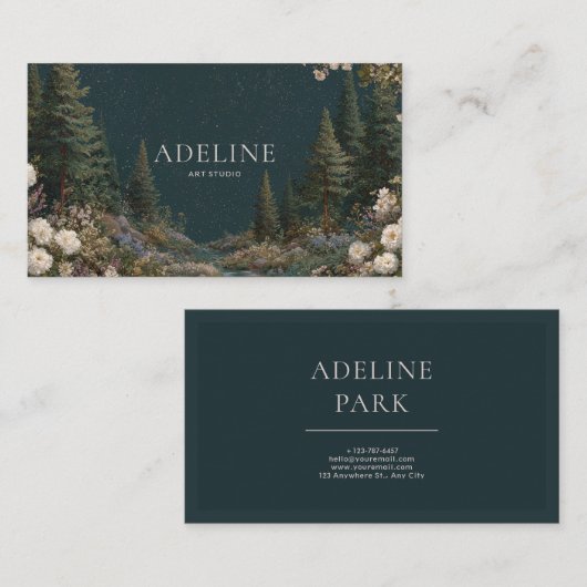 天星夜景フローラ 名刺 (正面/裏面)