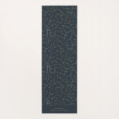 天星座金ゴールドと海軍青 ヨガマット (裏面)