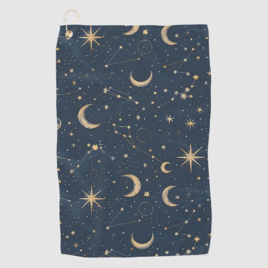 天星座 – 星夜(1) ゴルフタオル (正面)